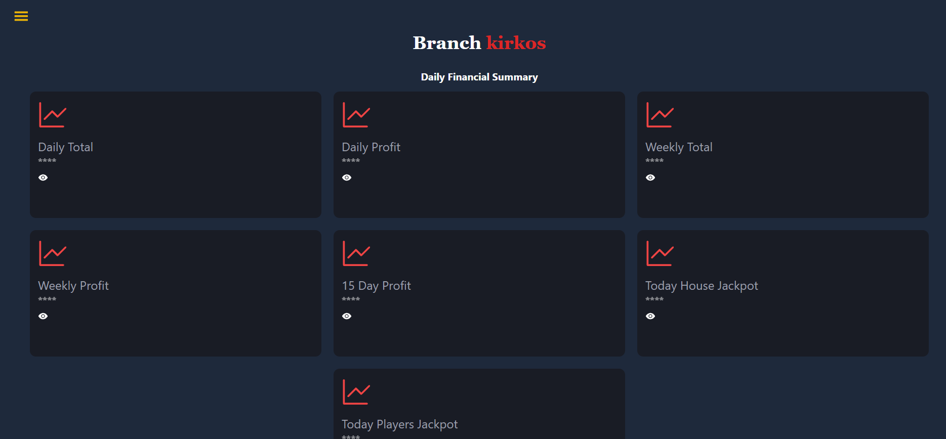 Bingo Management System view 3