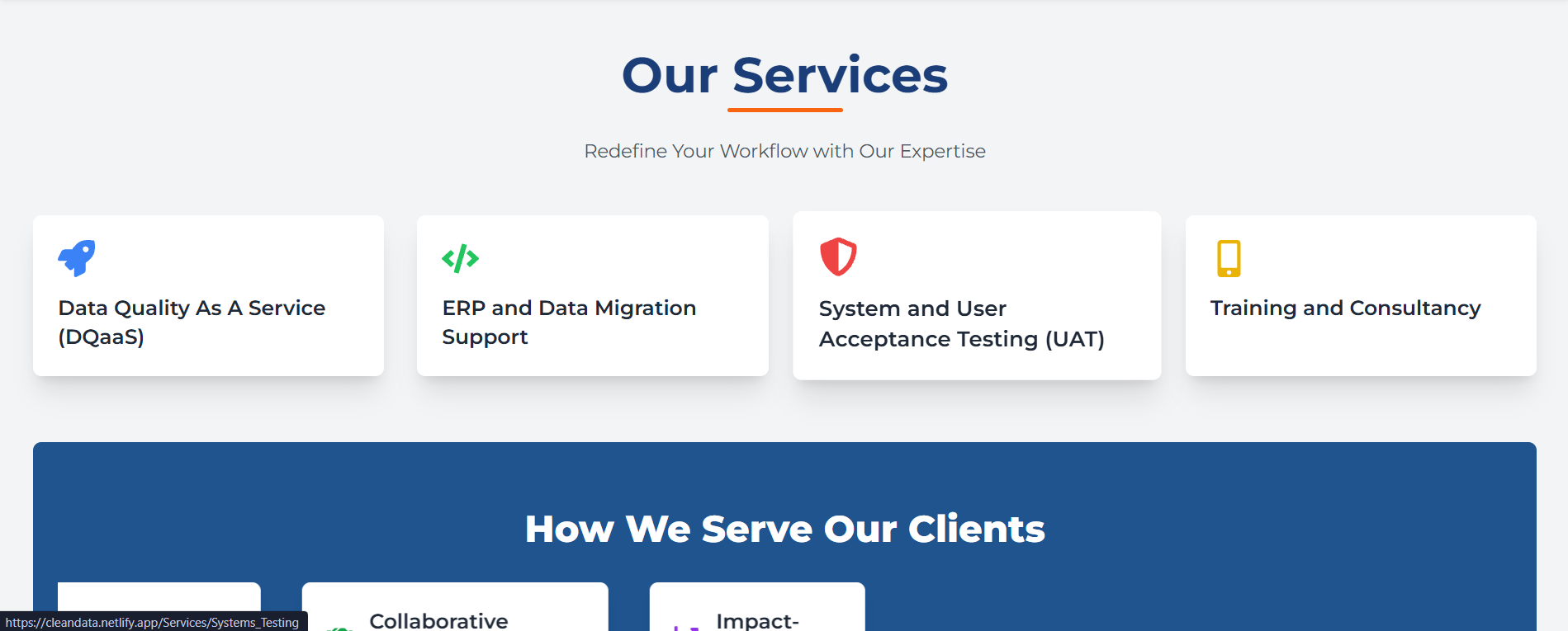 Clean Data Services view 2