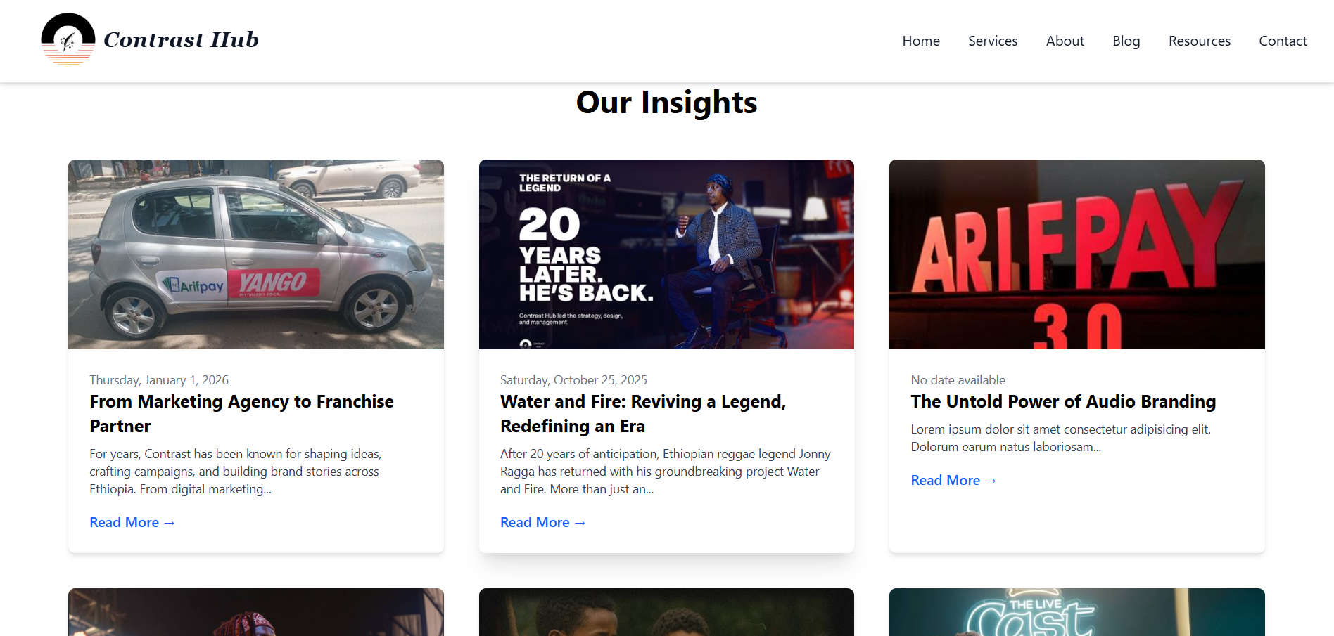 Contrast - Corporate & Marketing Websit view 2
